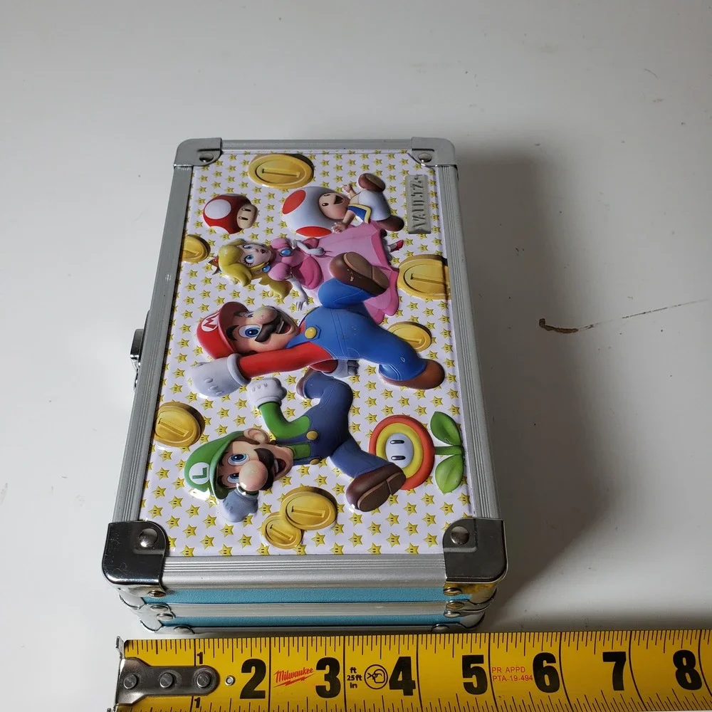 Nintendo Vaultz Super Mario Bros Theme Locking Supply Box Trinket Case NO KEY